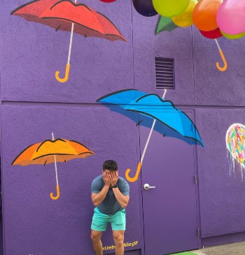 luinova Umbrella Mural at Umbrella Alley