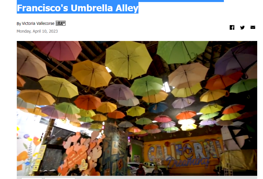 Enter a wonderland of interactive art at San Francisco's Umbrella Alley