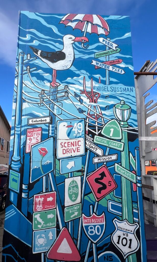 49 Mile Drive Mural at Umbrella Alley ver 2.0