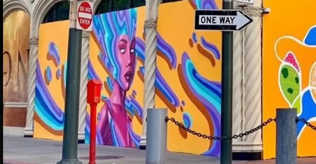 Saint Anthony's 70th Mural by Matley Hurd. Photo by Tenderloin BID