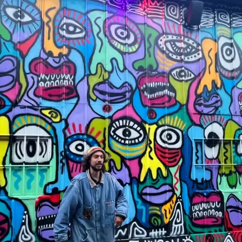 Kayl Johnson Mural at Umbrela Alley